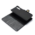 DG.MING Split Leather Phone Case Shell for Samsung Galaxy A50 / A50s / A30s