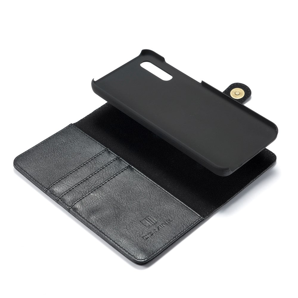 DG.MING Split Leather Phone Case Shell for Samsung Galaxy A50 / A50s / A30s