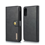 DG.MING Split Leather Phone Case Shell for Samsung Galaxy A50 / A50s / A30s