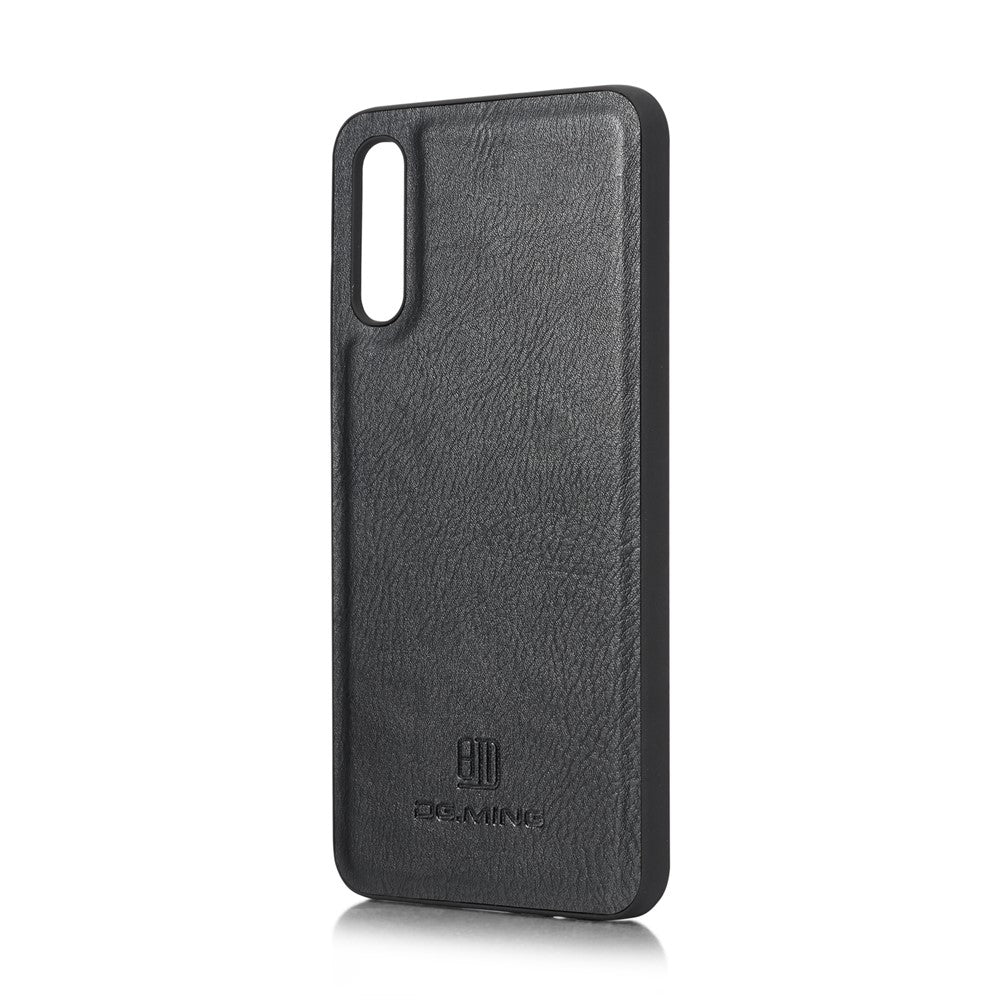 DG.MING Split Leather Phone Case Shell for Samsung Galaxy A50 / A50s / A30s