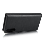 DG.MING Split Leather Phone Case Shell for Samsung Galaxy A50 / A50s / A30s