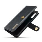 DG.MING Split Leather Phone Case Shell for Samsung Galaxy A50 / A50s / A30s