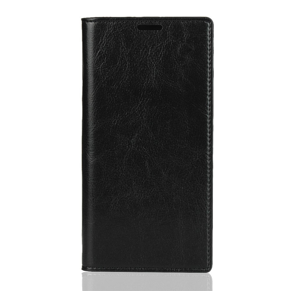 Crazy Horse Skin Genuine Leather Wallet Phone Case for Samsung Galaxy Note 10 Plus / 10 Plus 5G