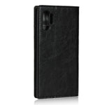Crazy Horse Skin Genuine Leather Wallet Phone Case for Samsung Galaxy Note 10 Plus / 10 Plus 5G