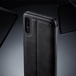 LC.IMEEKE Retro Style Leather Casing with Card Holder for Samsung Galaxy A50/A50s/A30s