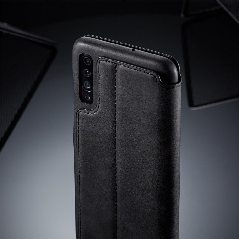 LC.IMEEKE Retro Style Leather Casing with Card Holder for Samsung Galaxy A50/A50s/A30s