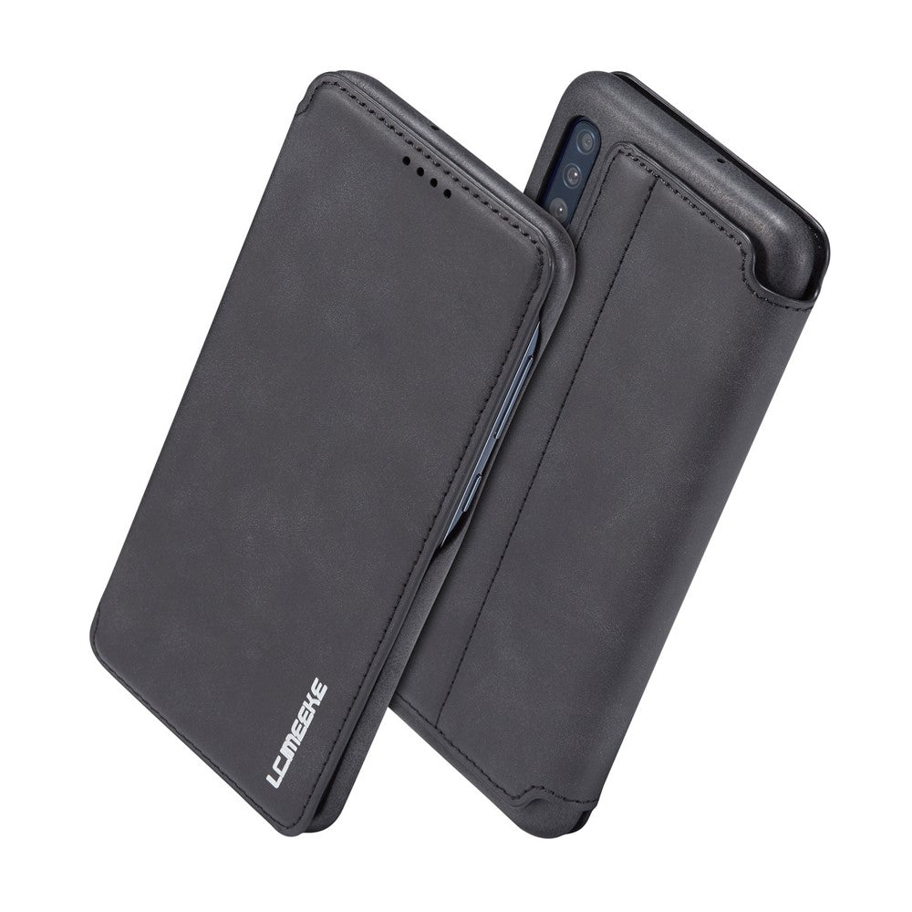 LC.IMEEKE Retro Style Leather Casing with Card Holder for Samsung Galaxy A50/A50s/A30s