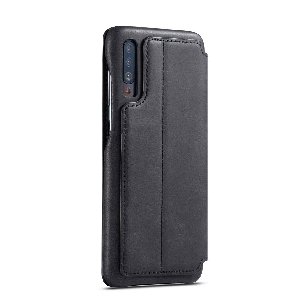 LC.IMEEKE Retro Style Leather Casing with Card Holder for Samsung Galaxy A50/A50s/A30s