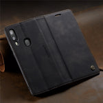 CASEME 013 Series Auto-absorbed Leather Flip Wallet Case for Samsung Galaxy A20e