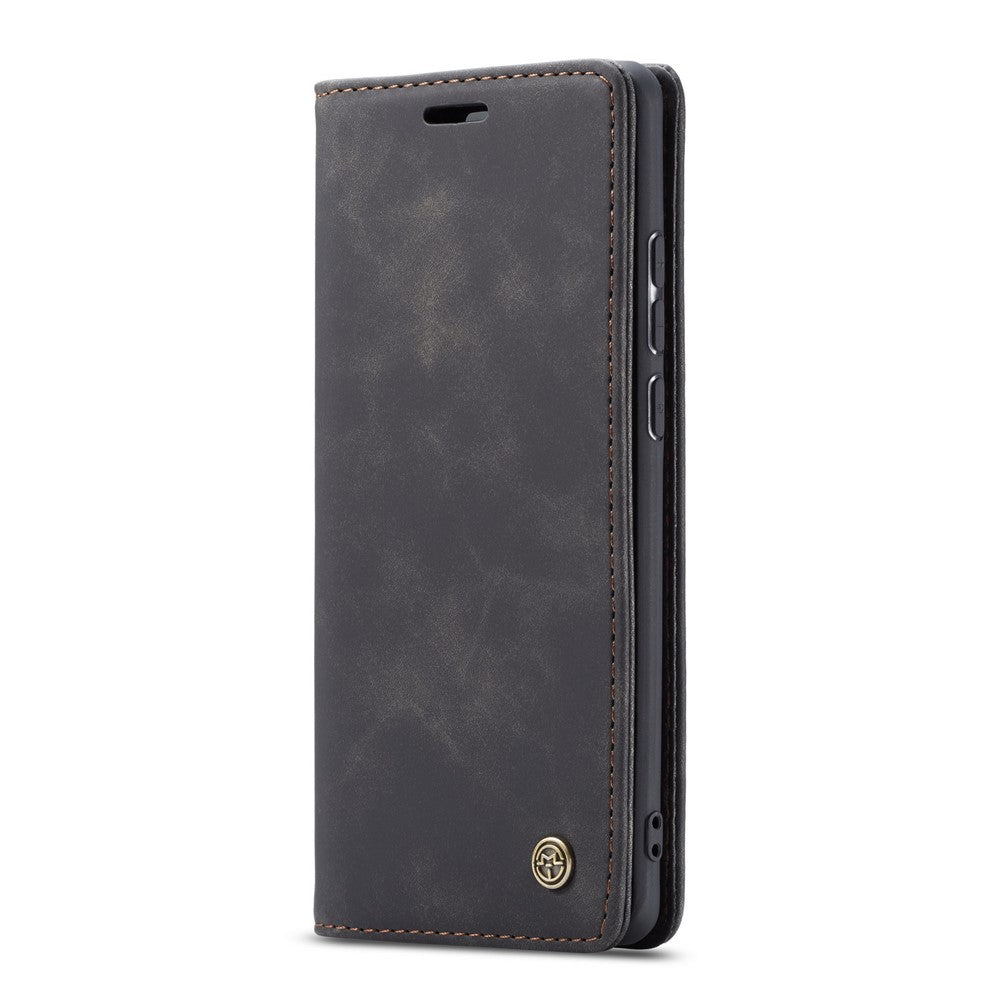 CASEME 013 Series Auto-absorbed Leather Flip Wallet Case for Samsung Galaxy A20e