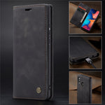 CASEME 013 Series Auto-absorbed Leather Flip Wallet Case for Samsung Galaxy A20e