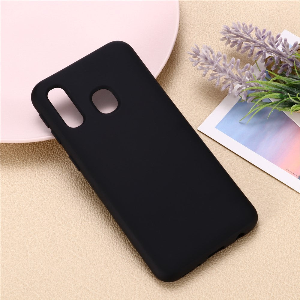 Flydende silikonecover til Samsung Galaxy A20e