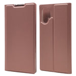 Magnetic Adsorption Leather Card Holder Phone Shell for Samsung Galaxy Note 10 Plus/Note 10 Plus 5G