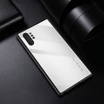 Texture Gradient Tempered Glass Back + Soft TPU Edge Phone Shell for Samsung Galaxy Note 10 Plus/Note 10 Plus 5G