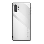 Texture Gradient Tempered Glass Back + Soft TPU Edge Phone Shell for Samsung Galaxy Note 10 Plus/Note 10 Plus 5G