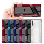 Texture Gradient Tempered Glass Back + Soft TPU Edge Phone Shell for Samsung Galaxy Note 10 Plus/Note 10 Plus 5G