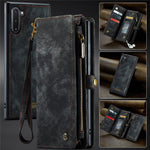 CASEME Multifunktionellt 2-i-1 Plånbok TPU+PU Läder mobilskal för Samsung Galaxy Note 10 / Note 10 5G