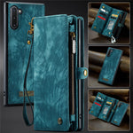 CASEME Multifunktionellt 2-i-1 Plånbok TPU+PU Läder mobilskal för Samsung Galaxy Note 10 / Note 10 5G