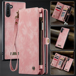 CASEME 008-serien til Samsung Galaxy Note 10 / Note 10 5G PU læder pung-etui Multifunktionelt magnetisk aftageligt stander-telefoncover