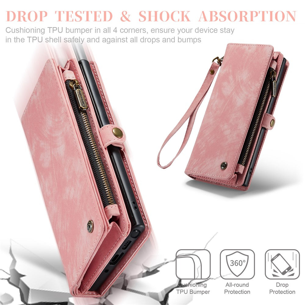 CASEME 008-serien til Samsung Galaxy Note 10 / Note 10 5G PU læder pung-etui Multifunktionelt magnetisk aftageligt stander-telefoncover
