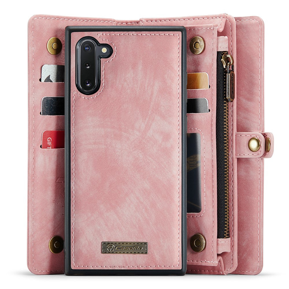 CASEME 008-serien til Samsung Galaxy Note 10 / Note 10 5G PU læder pung-etui Multifunktionelt magnetisk aftageligt stander-telefoncover