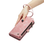 CASEME 008-serien til Samsung Galaxy Note 10 / Note 10 5G PU læder pung-etui Multifunktionelt magnetisk aftageligt stander-telefoncover