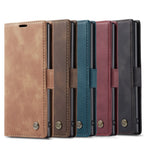 CASEME 013 Series Auto-absorbed Flip Leather Wallet Stand Case for Samsung Galaxy Note 10/Note 10 5G