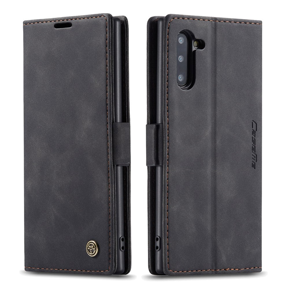 CASEME 013 Series Auto-absorbed Flip Leather Wallet Stand Case for Samsung Galaxy Note 10/Note 10 5G