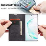 CASEME 013 Series Auto-absorbed Flip Leather Wallet Stand Case for Samsung Galaxy Note 10/Note 10 5G