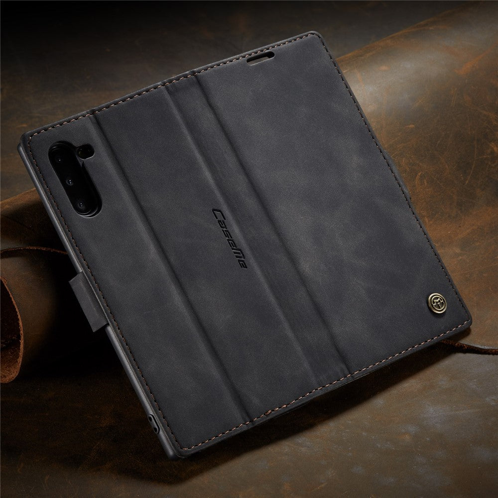 CASEME 013 Series Auto-absorbed Flip Leather Wallet Stand Case for Samsung Galaxy Note 10/Note 10 5G