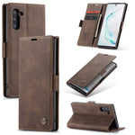 CASEME 013 Series Auto-absorbed Flip Leather Wallet Stand Case for Samsung Galaxy Note 10/Note 10 5G