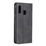 Kortlomme-lædercover med geometrisk mønster til Samsung Galaxy A20e / A10e