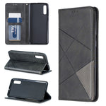 Geometric Pattern Leather Phone Case with Stand for Samsung Galaxy A50 / A50s / A30s