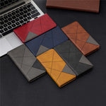 Geometric Pattern Leather Phone Case with Stand for Samsung Galaxy A50 / A50s / A30s