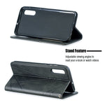 Geometric Pattern Leather Phone Case with Stand for Samsung Galaxy A50 / A50s / A30s