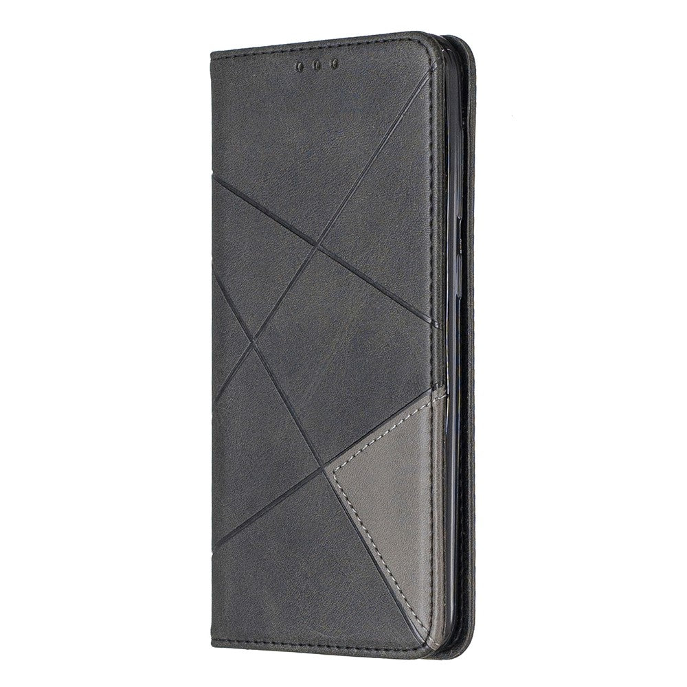 Geometric Pattern Leather Phone Case with Stand for Samsung Galaxy A50 / A50s / A30s