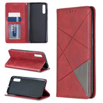 Geometric Pattern Leather Phone Case with Stand for Samsung Galaxy A50 / A50s / A30s