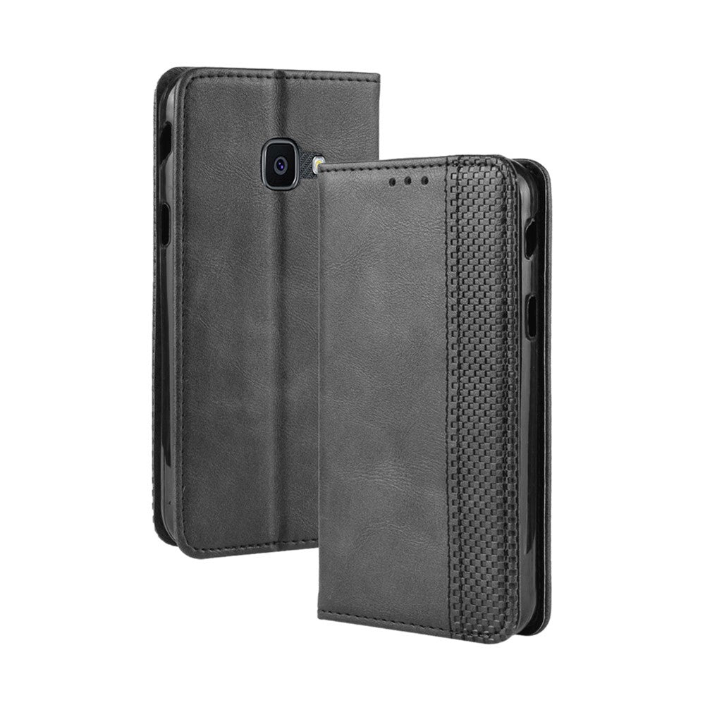 Självabsorberande plånboksfodral i vintage-stil i PU-läder för Samsung Galaxy Xcover 4 / Xcover 4s / G398F
