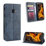 Självabsorberande plånboksfodral i vintage-stil i PU-läder för Samsung Galaxy Xcover 4 / Xcover 4s / G398F