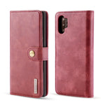 DG.MING telefoncover til Samsung Galaxy Note 10 Plus / Note 10 Plus 5G aftageligt 2-i-1 pung splatlæder + PC-bagcover
