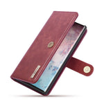 DG.MING telefoncover til Samsung Galaxy Note 10 Plus / Note 10 Plus 5G aftageligt 2-i-1 pung splatlæder + PC-bagcover