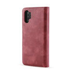 DG.MING telefoncover til Samsung Galaxy Note 10 Plus / Note 10 Plus 5G aftageligt 2-i-1 pung splatlæder + PC-bagcover