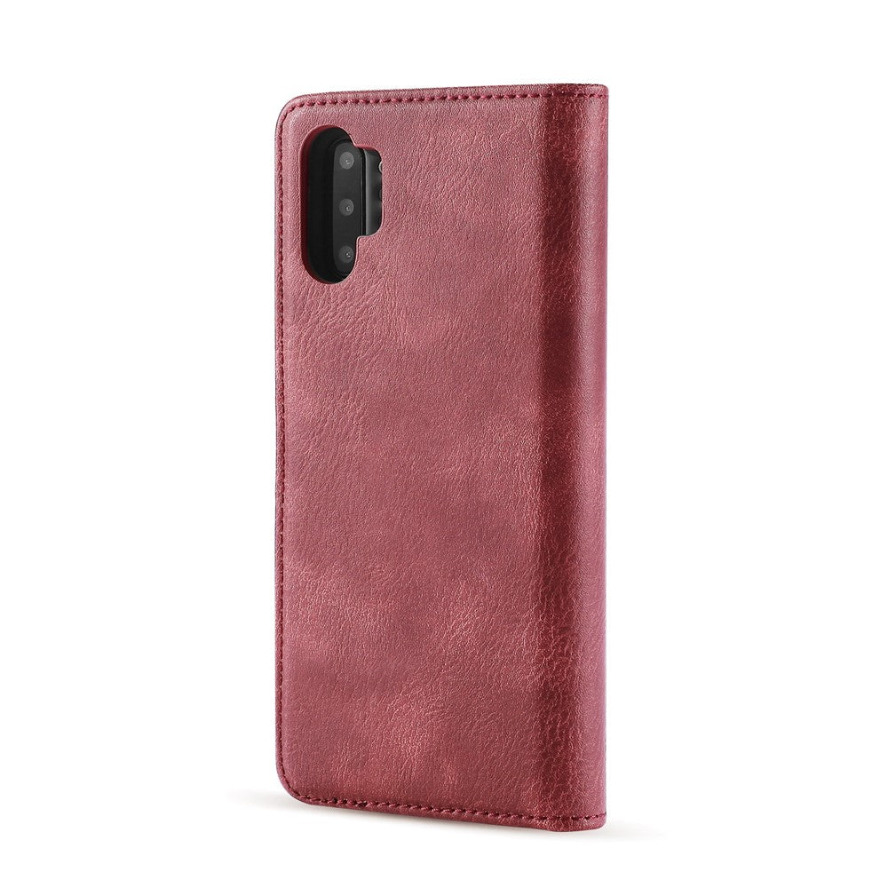 DG.MING telefoncover til Samsung Galaxy Note 10 Plus / Note 10 Plus 5G aftageligt 2-i-1 pung splatlæder + PC-bagcover