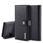 DG.MING telefoncover til Samsung Galaxy Note 10 Plus / Note 10 Plus 5G aftageligt 2-i-1 pung splatlæder + PC-bagcover