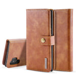 DG.MING telefoncover til Samsung Galaxy Note 10 Plus / Note 10 Plus 5G aftageligt 2-i-1 pung splatlæder + PC-bagcover