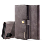 DG.MING telefoncover til Samsung Galaxy Note 10 Plus / Note 10 Plus 5G aftageligt 2-i-1 pung splatlæder + PC-bagcover