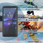 REDPEPPER IP68 Waterproof Protection Phone Case Covering for Samsung Galaxy Note 10 [Support Fingerprint Unlock] [Clear Back]