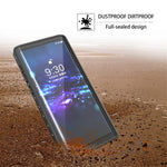REDPEPPER IP68 Waterproof Protection Phone Case Covering for Samsung Galaxy Note 10 [Support Fingerprint Unlock] [Clear Back]