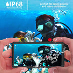 REDPEPPER IP68 Waterproof Protection Phone Case Covering for Samsung Galaxy Note 10 [Support Fingerprint Unlock] [Clear Back]
