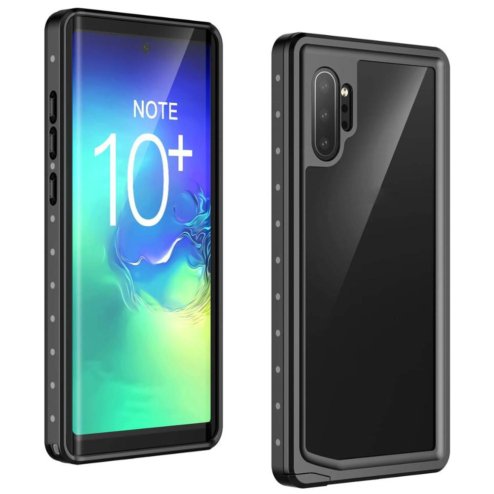 REDPEPPER IP68 vandtæt telefoncover til Samsung Galaxy Note 10 Plus [understøtter fingeraftryksoplåsning] [klar bagside]